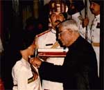 Dr. Atre Receiving Most Prestigious Padma Shri Award